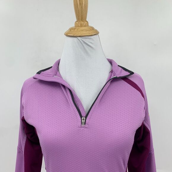 Nike Sphere Dry Sweatshirt Womens XS Extra Small Violet Quarter Zip Pullover Top - Picture 3 of 14